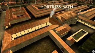 Animation of ancient Roman Fort in Caerleon Wales [upl. by Enahpad]