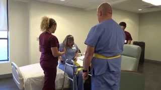 Physical Therapy Transfer Training  How To Transfer From Wheelchair To Bed [upl. by Ladnor]