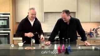 How to make a frappé coffee using an aerolatte milk frother [upl. by Eissoj]