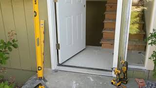 Jeld Wen Front Door Installation  Really crappy products and craftsmanship PART 1 [upl. by Ratep]