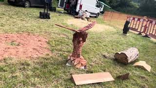 A fabulous range of wooden sculpture at Caerleon festival 2024 [upl. by Quiteria878]