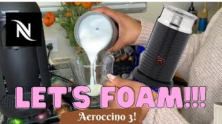 How To Foam Milk With Aeroccino 3 Make Coffee With Foam Tips amp Tricks  Easy Foamed Latte Recipe [upl. by Rubi]