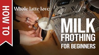 How To Milk Frothing for Beginners 5 Tips [upl. by Aleekahs]