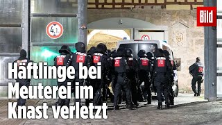 Gefängnismeuterei Polizei stürmt Knast in Thüringen  JVA Untermaßfeld [upl. by Oesile]